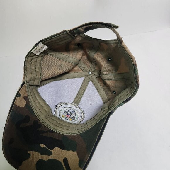 Vintage US Army Camouflage Wool Cap Unisex One Size - Picture 7 of 7